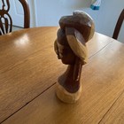 Vintage Tall Hand Carved Wooden African Asian Pacific Islander Statue Os-1033e