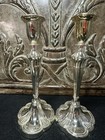  Pair Of 8    Silver Plated Candlesticks
