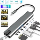 Usb C Type C Hub Ethernet Multiport Adapter For Macbook Pro air Ipad Pro Laptop