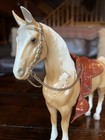 Breyer Vintage 1951-1953 Western Horse  57 Glossy Palomino With Saddle Excellent
