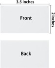 400 Pack Card Stock Blank Heavy Cards Stock  White  2x3 5 Inches 230 Gsm Thick