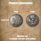 4pcs Skull Coin  U s 1897 Skull Princess Hobo Nickel Artistic Antique Morgan Coi