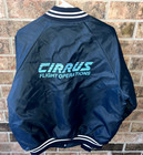 Vintage 90   s Made In Usa Cirrus Flight Operations Bomber Jacket