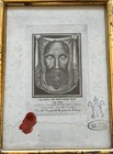 Relic - Veil Of Veronica - The Holy Face Of Jesus - Sudarium - Coa 1885