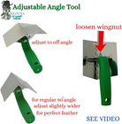 Stainless Steel Adjustable Drywall Angle Tool With Two In One Reversable Blade A