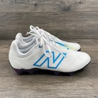 New Balance Burn Lacrosse Women s Cleats Size 5 5 White Blue Purple