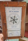 Seafoam Green   White Hoosier Kitchen Cabinet  1843