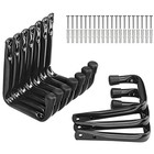 Garage Storage Hooks  Heavy Duty J Utility Hangers  black  Pack Of 10 