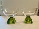 Set Of Two Vintage Fostoria Sherbert Dishes In Capri Green