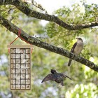 Wooden Bird Nest Material Holder  Rustic Handmade Bird Nest Material Dispenser