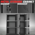 39x35 Metal Storage Cabinet Storage Locker 6 Doors Office Home Business Employee