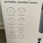 Ready Rocker Lumbar Support Seat Portable Rocking Device Slate Gray New