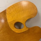 Vintage C 1950s Wooden Paint Palette W  Unique Shape - Painting Mid Century