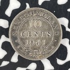 1941-c Newfoundland 10 Cents Lot f3912 Silver 