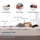  3 Inch Goose Feather Mattress Topper feather Bed Topper mattress Full White