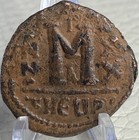 Byzantine Empire Coin 601 Ad Maurice Tiberius Roman Theupolis Genuine Ancient