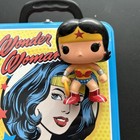 L  Wonder Woman Lunch Box  2011 Dc Comics  Vandor  Square Tin Tote   Figure