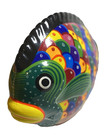 Hand Painted Mexican Folk Art Fish Coin Bank Ceramic Talavera Terra Cotta Figure