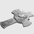2025 Tchad 1oz  999 Antique Shaped Silver Jesus Cross