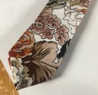 Nwt New Frank   Buck Boys Huck Floral Skinny Slim Cotton Neck Tie Fall Flowers