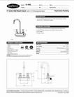 Krowne 14-400l 3 5  Gooseneck Spout Faucet 4  Center Wall Mount Low Lead