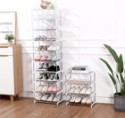3 Tier Stackable Shoe Rack Small Space Saving Closet Entryway Storage Organizer