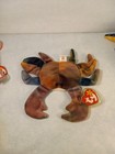 Ty Beanie Baby 4 Total Claude iggy lizzy And Rainbow All Mint Condition With   