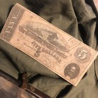Csa   Five 1864 Richmond Virginia Va Confederate Currency Bank Note Civil War