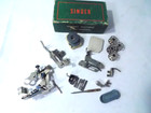 Lot Of Misc Singer  Sewing Machine Attachments   Box