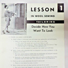 9  1961 Pamphlets Lot set  9 Lessons In Sewing With Wool Complete Set Rare