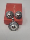 James Avery Pendant   Earrings Set Vintage Retired Sterling Silver Domed  925