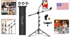 Ramzi Black 6-in-1 Boom Mic Stand With Tablet Holder - Ultimate Stage Companion