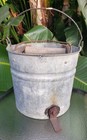 Antique Vintage Galvanized Mop Wringer Bucket Janitorial General Store 10 U s a