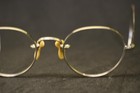 Small Vintage Eyeglasses Frames Silver Ful Vue 39x36mm Antique