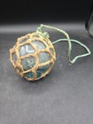 Japanese Glass Fishing Net Float Ball 3    Light Blue Vintage