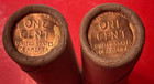 Tails tails  2  Two Red Obw Bu Lincoln Wheat Penny Rolls Years Unknown
