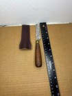 Landwell Canada Double Hollow Ground Reed Knife With Leather Sheath