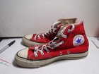 Vintage Converse Chuck Taylor High Top Sneakers Made In Usa Red Mens Size 7 5