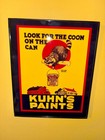 Kuhn s Paint Painter Raccoon Hardware Store Garage Shop Retro Advertising Sign