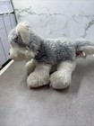 Webkinz Husky Dog 8  Hm120 Plush Stuffed White Gray Puppy Ganz No Code Soft Toy