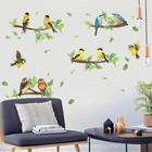 Robin Birds Wall Stickers Tree Branch Wall Decals Nursery Wall Art Decor For    
