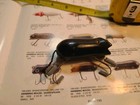 1930 Shakespeare Swimming Mouse With Glass Eyes   Original Tail Fishing Lure