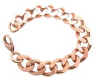Solid Copper 5 8 Of An Inch Wide  - Men s 9 Inch Link Bracelet Cb639g  