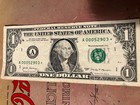 2017  1 One Dollar Star Note Low Serial Number A00052903 Good Condition