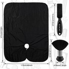 Nicemovic Hair Cutting Barber Cape With Neck Duster Brush And Standard  Black 