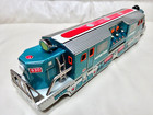 Asahi Toy  super Atom Train With Piston Action   Boxed Tin Litho  1958 Pre Oop