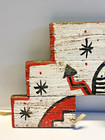 Antique Native American Hopi Indian Hand Painted Cottonwood Tableta Headdress