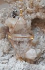 18kt On Silver Marcel Vogel Double   Tetrahedron A Grade Pendant