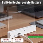 Flat Book Light With 3 Colors Timer Dimmable Full Page Reading Lamp