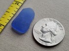 Genuine Beach Sea Glass Surf Tumbled Cornflower Light Blue Pendant Frosted L11